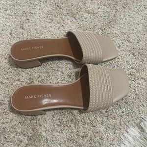 Marc Fisher Women's Beige Slides